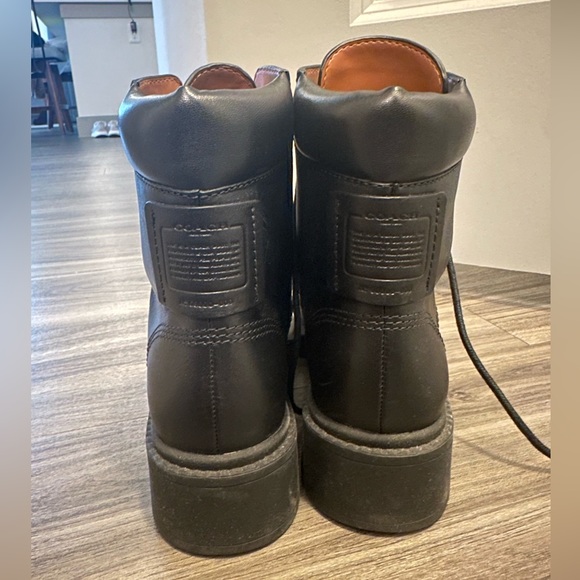 Women’s Coach Lorimer Leather Lace Up Boots - Picture 5 of 8